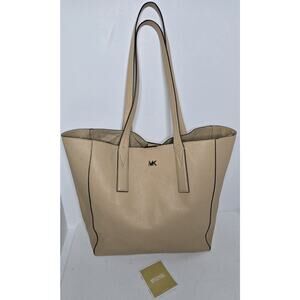 Michael Kors Junie Large Leather Tote Bag Butternut 17x13"